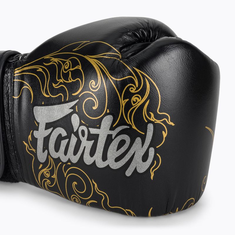 Bokso pirštinės Fairtex Glory Kickboxing Competition Training Boxing black/gold 5