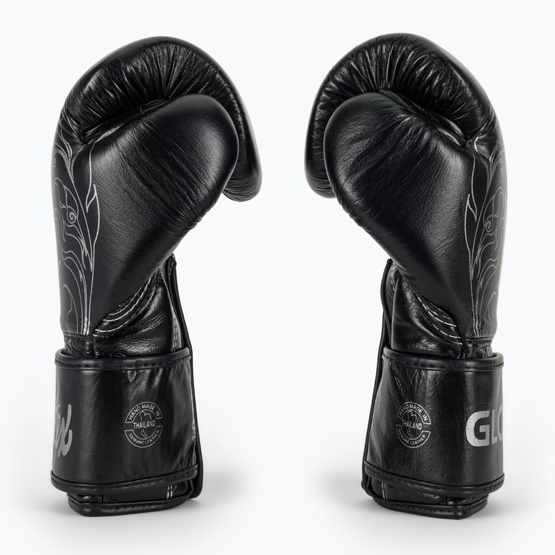Bokso pirštinės Fairtex Glory Kickboxing Competition Training Boxing black/silver 4