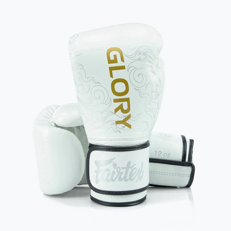 Bokso pirštinės Fairtex Glory Kickboxing Competition Training Boxing white 4