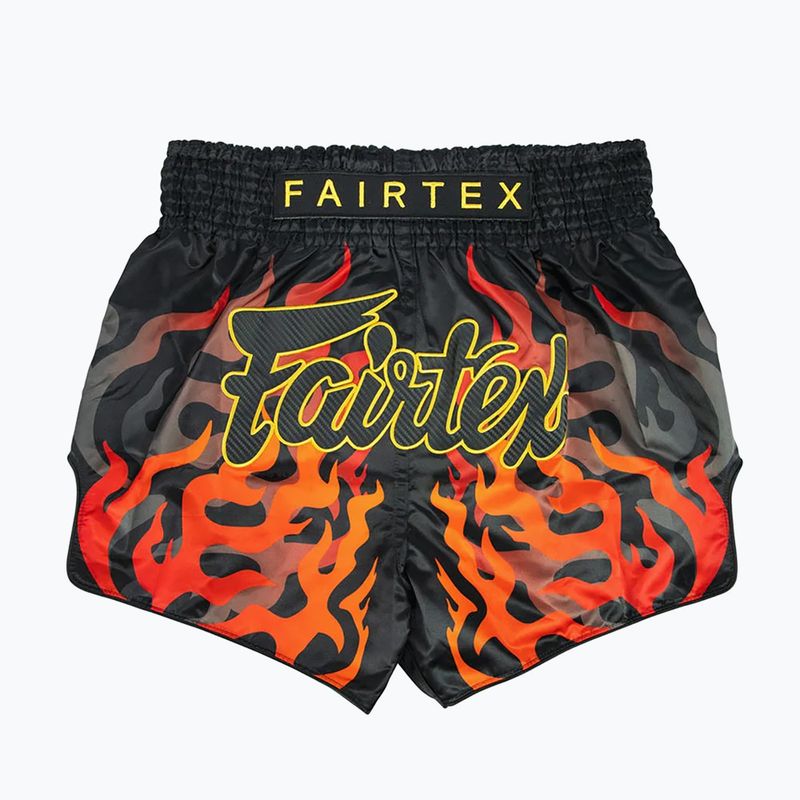 Fairtex Muay Thai treniruočių šortai BS1921 "Volcano", juodi 2
