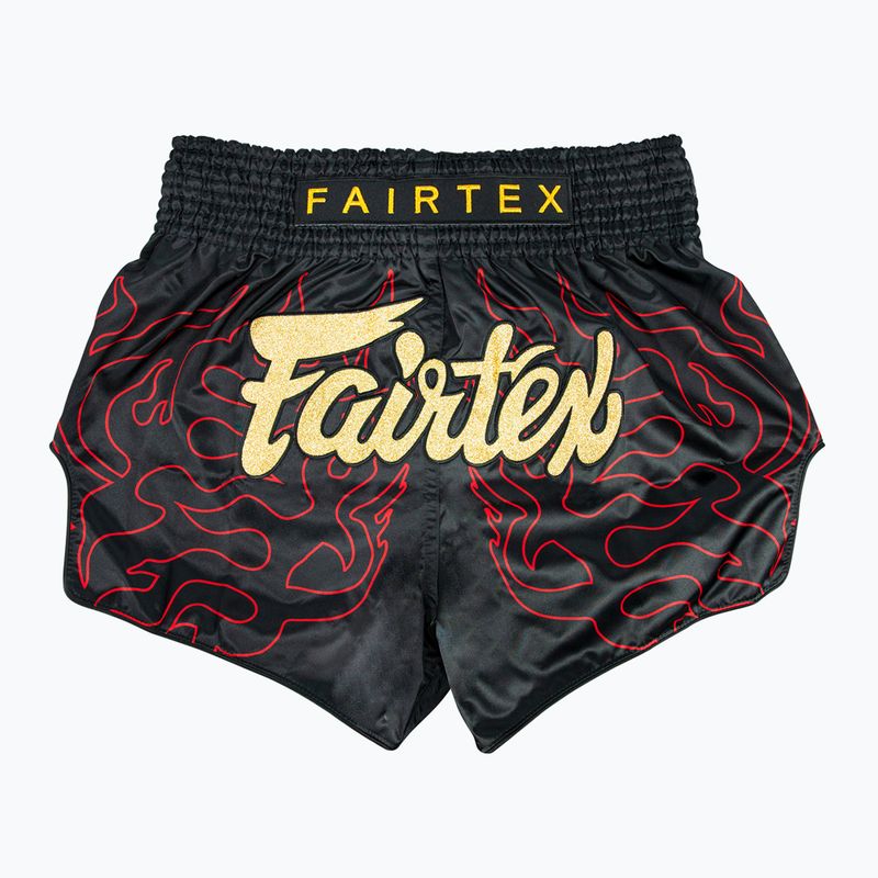 "Fairtex" Muay Thai treniruočių šortai BS1921 "Volcano", juodi