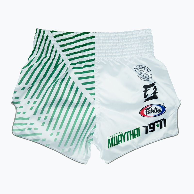 "Fairtex" Muay Thai treniruočių šortai BS1923 "Racer", balti 2