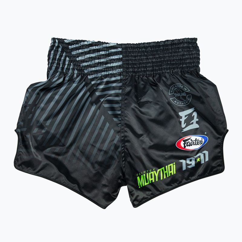 "Fairtex" Muay Thai treniruočių šortai BS1924 "Racer", juodi 2