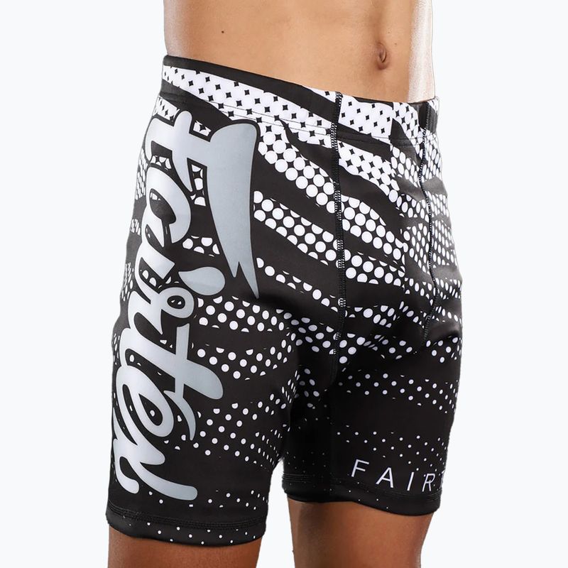 "Fairtex Vale Tudo CP10" juodos/baltos spalvos treniruočių šortai