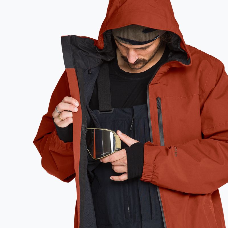 Vyriška sniego lenta striukė Volcom L Gore-Tex Jacket burnt orange 5