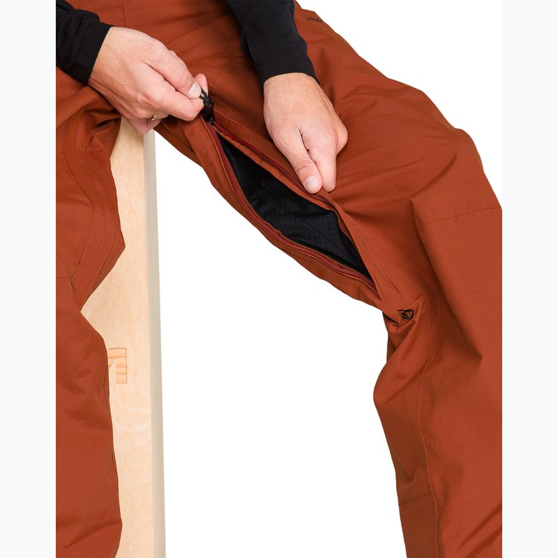 Vyrų snieglenčių kelnės Volcom L Gore-Tex Pant Burnt Orange 8