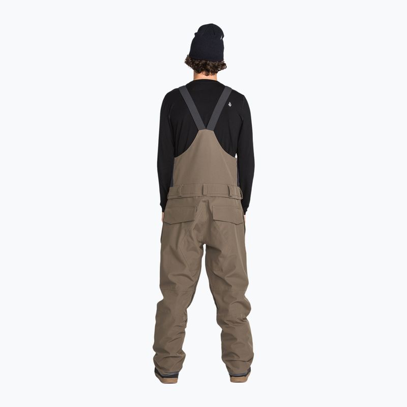 Vyrų snieglenčių kelnės Volcom Roan Bib Overall teak 2