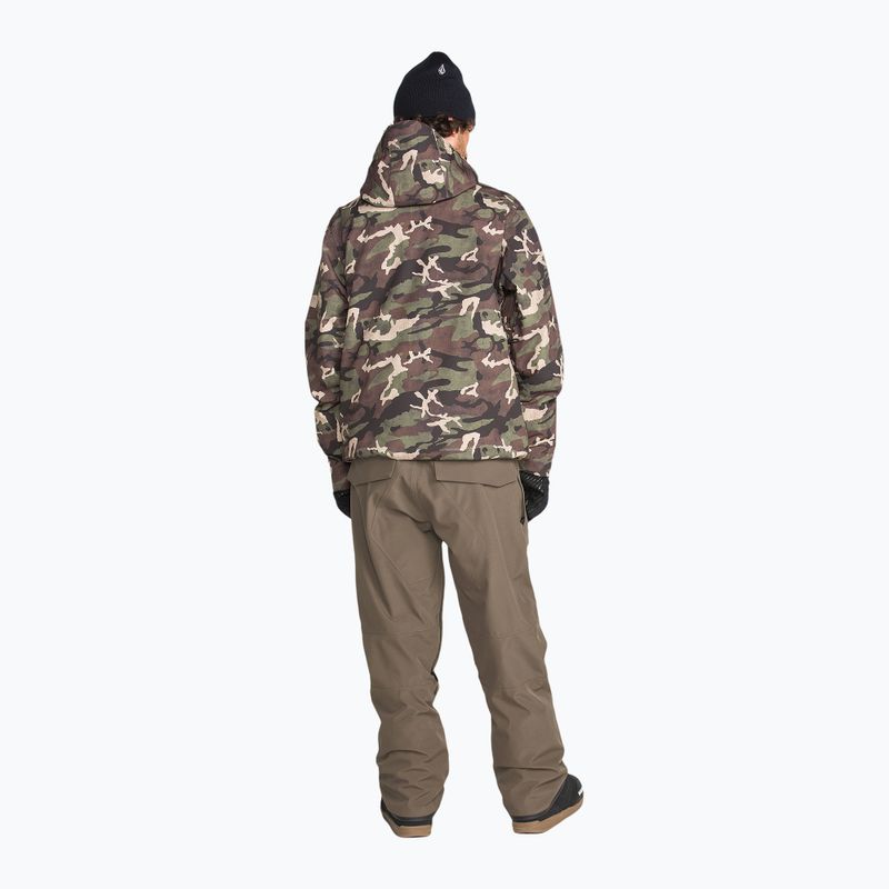 Vyrų snieglenčių kelnės Volcom Roan Bib Overall teak 5