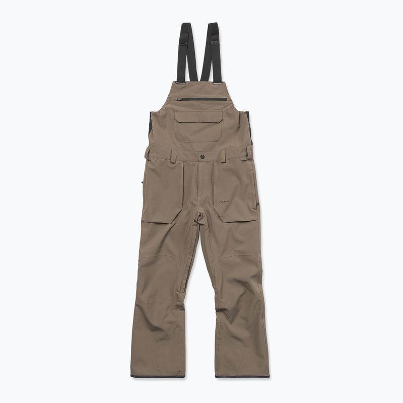 Vyrų snieglenčių kelnės Volcom Roan Bib Overall teak 9