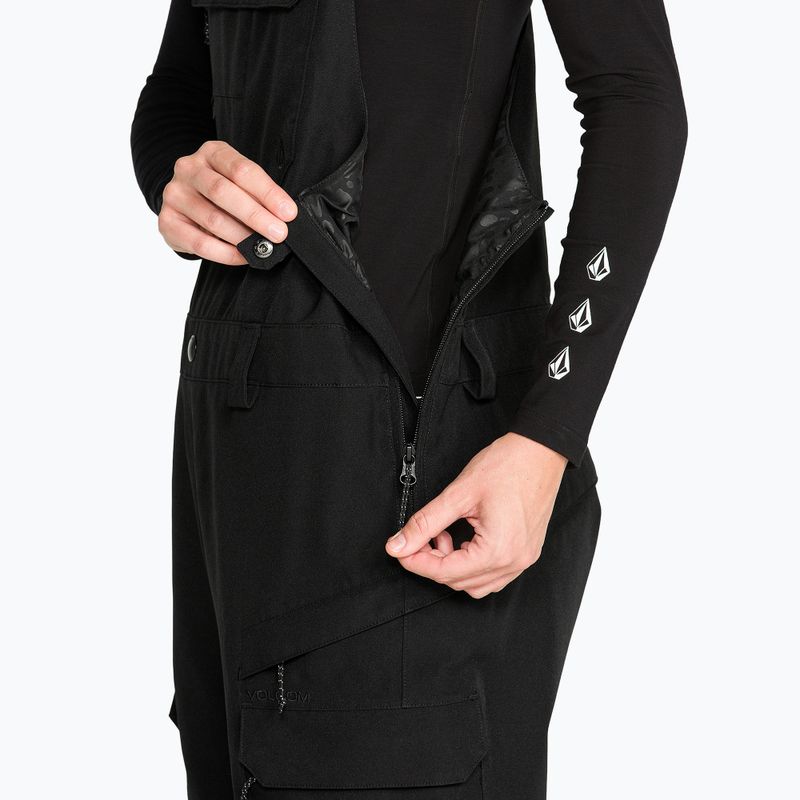Moteriškos snieglenčių kelnės Volcom Crestron 3D Stretch Bib Overall black 6