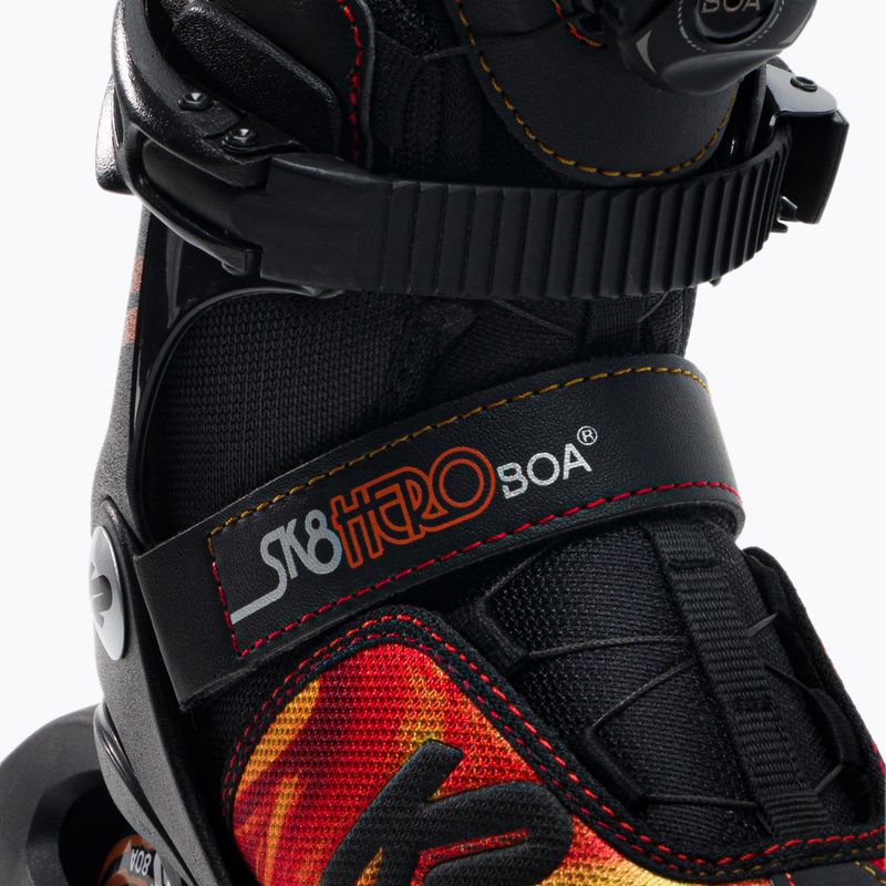 K2 Sk8 Hero Boa Alu vaikiški riedučiai juodi 30F0118 5