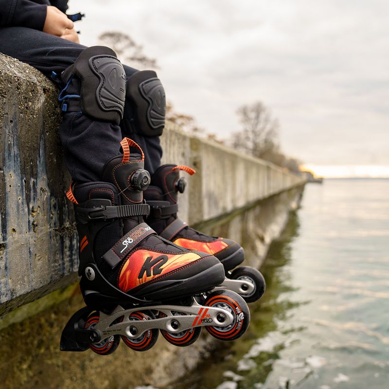 K2 Sk8 Hero Boa Alu vaikiški riedučiai juodi 30F0118 7