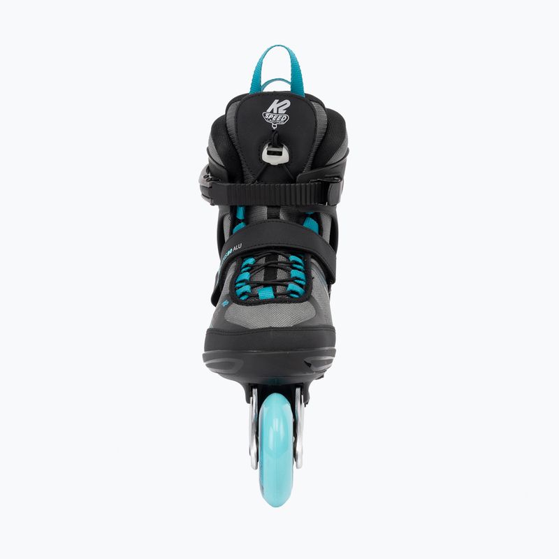 Moteriški riedučiai K2 Alexis 80 Alu grey/cyan 3