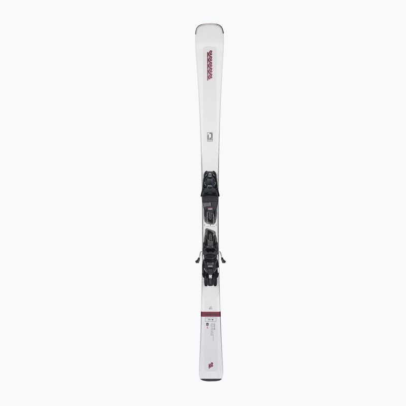 Moteriškos kalnų slidinėjimo slidės K2 Disruption 75 W + 10 Quikclik Free white 10G0408.173.1 10