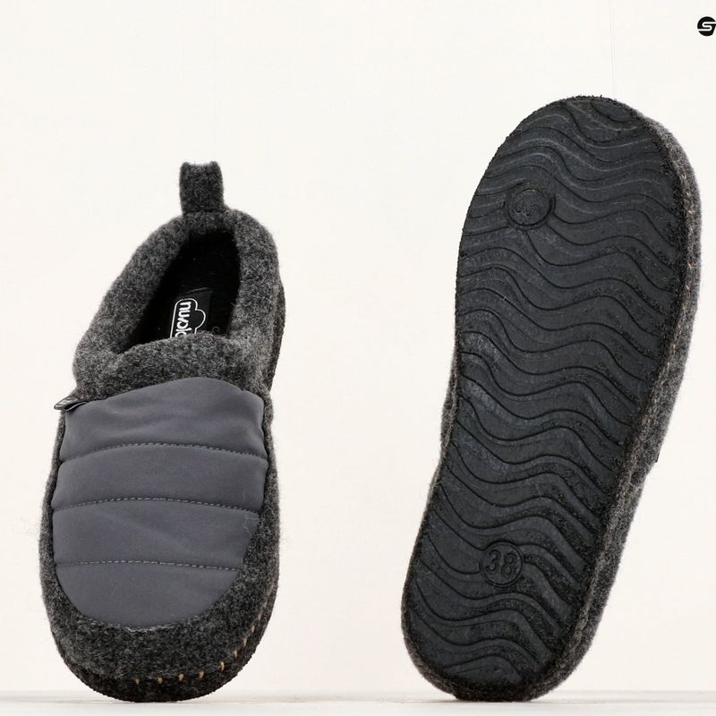 Žieminės šlepetės Nuvola Zueco New Wool dark grey 16