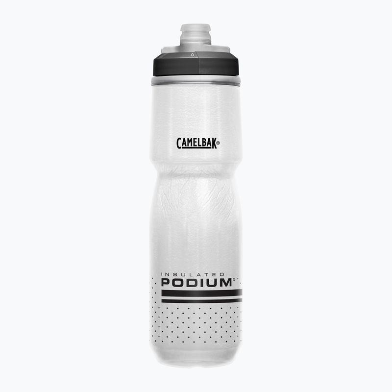 Dviračio bidonas CamelBak Podium Chill 710 ml white/black