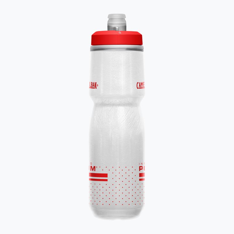 Dviračio bidonas CamelBak Podium Chill 710 ml fiery red/white 2
