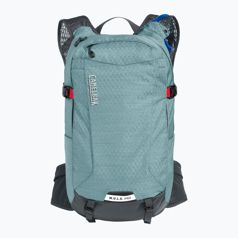 CamelBak M.U.L.E. Pro 14 moteriška dviratininko kuprinė su 3 litrų talpos rezervuaru mineralinė mėlyna/anglies spalvos 5