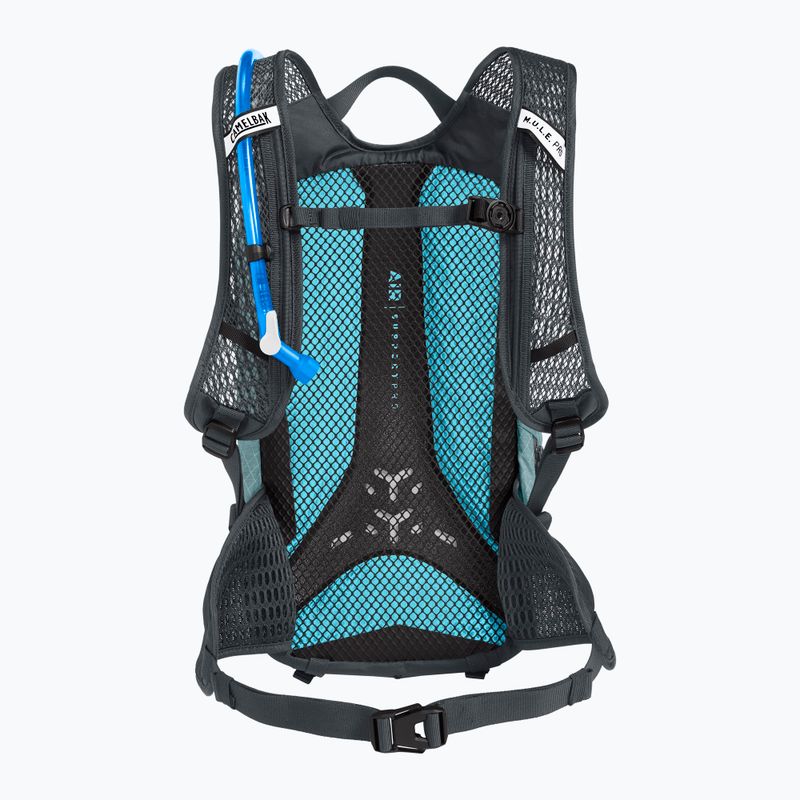 CamelBak M.U.L.E. Pro 14 moteriška dviratininko kuprinė su 3 litrų talpos rezervuaru mineralinė mėlyna/anglies spalvos 6