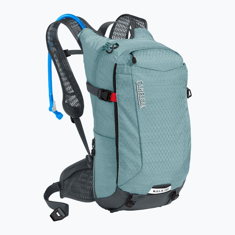 CamelBak M.U.L.E. Pro 14 moteriška dviratininko kuprinė su 3 litrų talpos rezervuaru mineralinė mėlyna/anglies spalvos 7