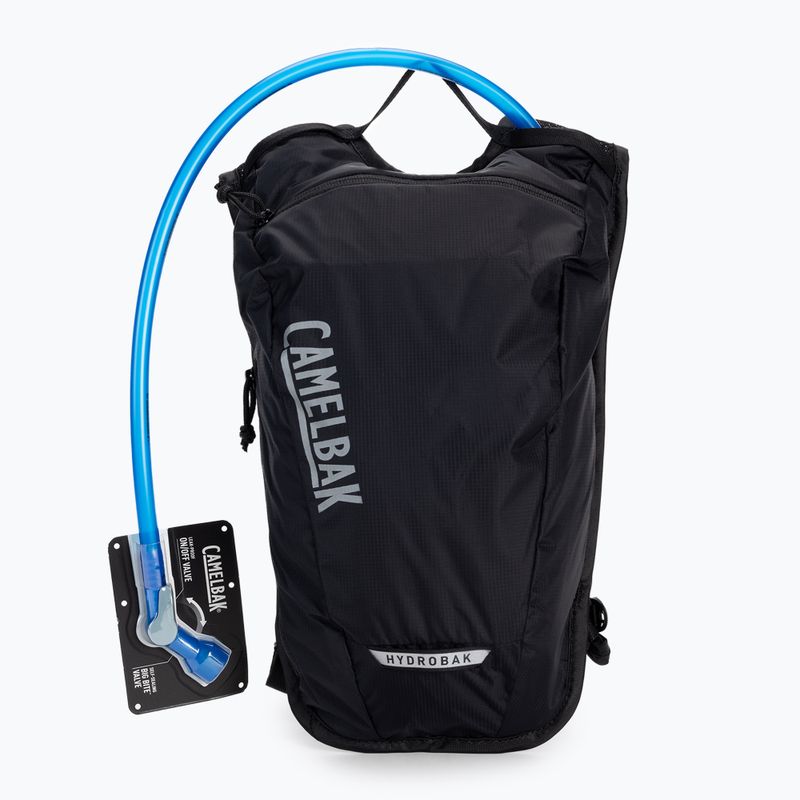 CamelBak Hydrobak Light 2,5 l dviratininko kuprinė su 1,5 l rezervuaru juoda/sidabrinė