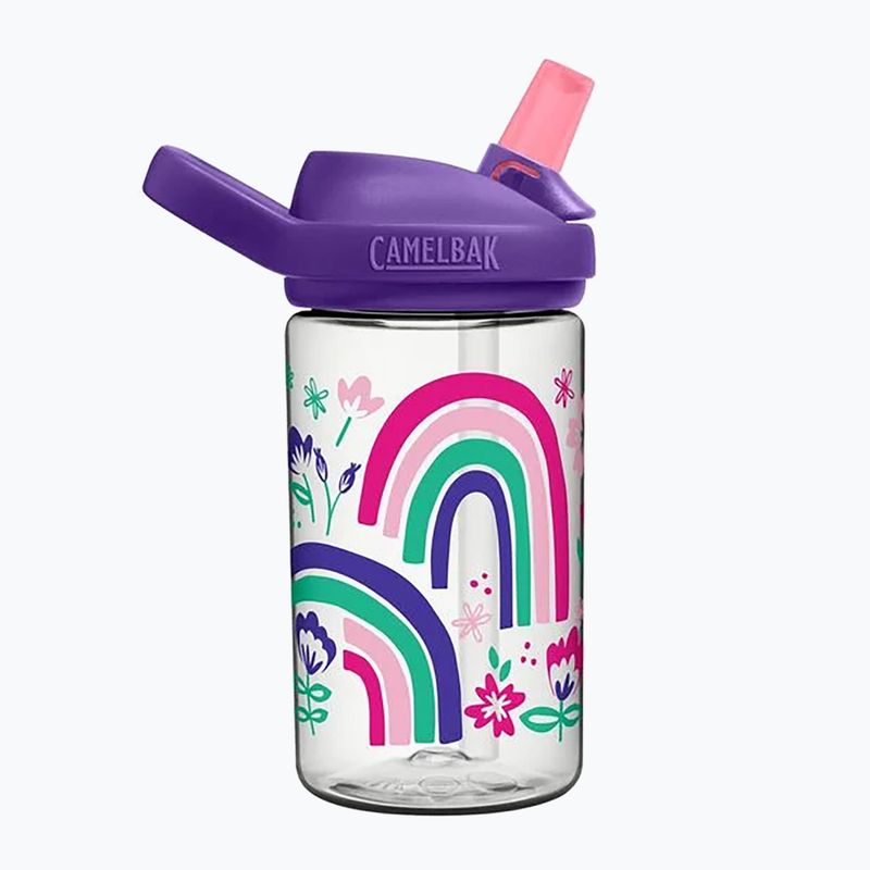 Vaikiškas turistinis butelis CamelBak Eddy+ 400 ml rainbow floral 3