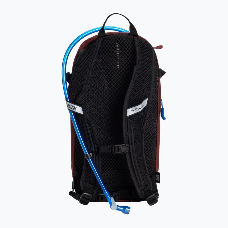 CamelBak M.U.L.E. 12 l dviratininko kuprinė su 3 l talpos pūsle, deginta plyta/juoda 2