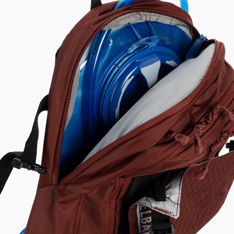 CamelBak M.U.L.E. 12 l dviratininko kuprinė su 3 l talpos pūsle, deginta plyta/juoda 6