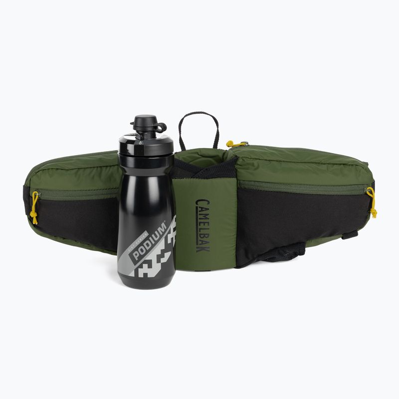 CamelBak Podium Flow 4 l dviratininko ledinukas su 620 ml buteliu armiškai žalias/juodas 4