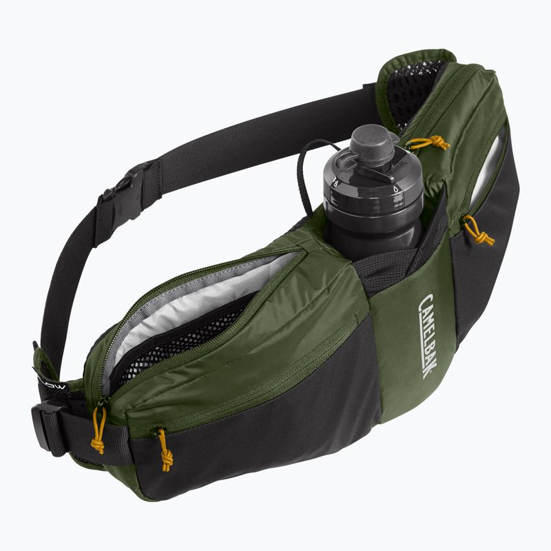 CamelBak Podium Flow 4 l dviratininko ledinukas su 620 ml buteliu armiškai žalias/juodas 11