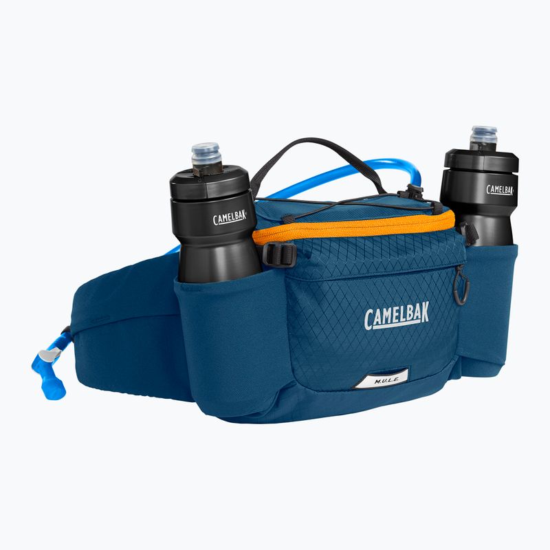 CamelBak M.U.L.E. 5 l talpos dviratininko krepšys su 2,5 l buteliu gibraltar navy/orange 5