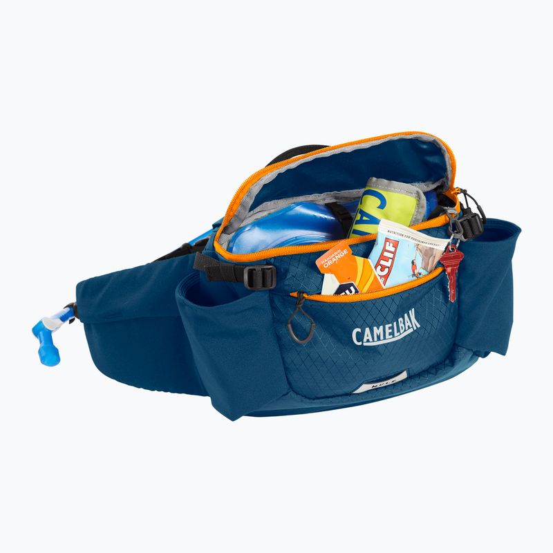 CamelBak M.U.L.E. 5 l talpos dviratininko krepšys su 2,5 l buteliu gibraltar navy/orange 7