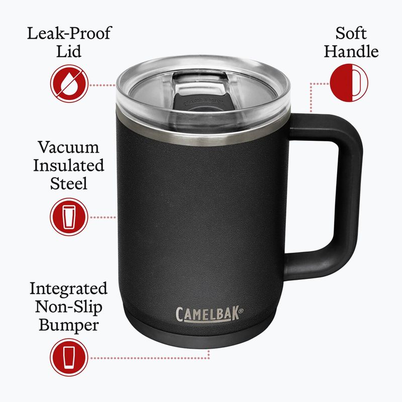 Terminis puodukas CamelBak Thrive Mug Insulated SST 470 ml black 6
