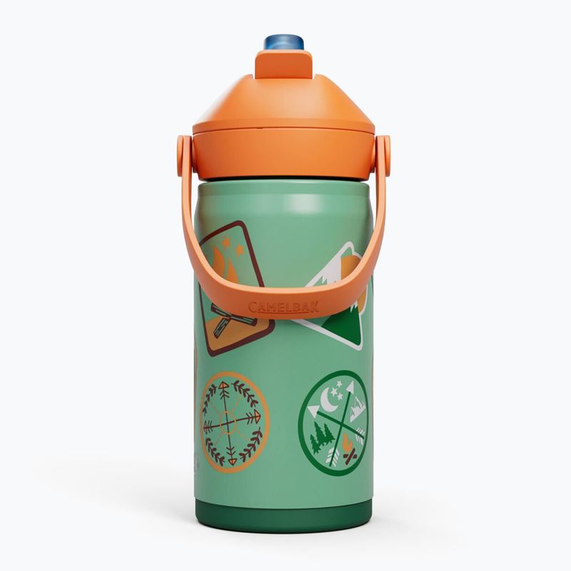 Terminis butelis CamelBak Thrive Flip Straw Kids Insulated SST 350 ml camp badges 2