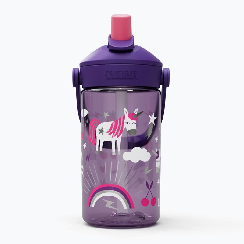 Turistinis butelis CamelBak Thrive Flip Straw Kids 400 ml unicorn party 2