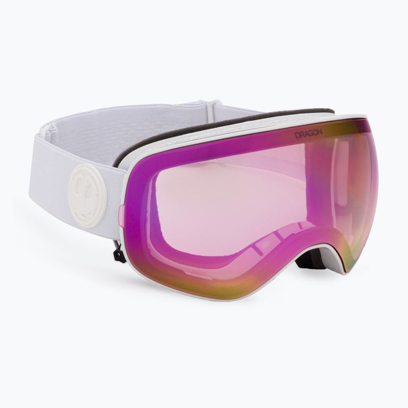 DRAGON X2S whiteout/lumalens pink ion/lumalens dark smoke slidinėjimo akiniai 30786/7230195 2