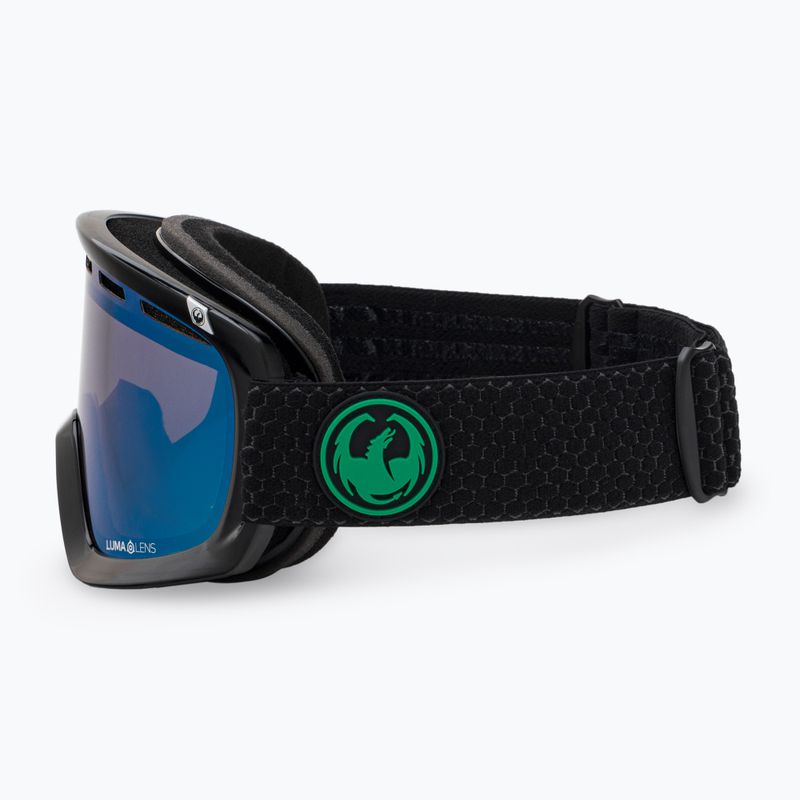 DRAGON D1 OTG split/lumalens green ion/lumalens amber slidinėjimo akiniai 34798/6032333 5