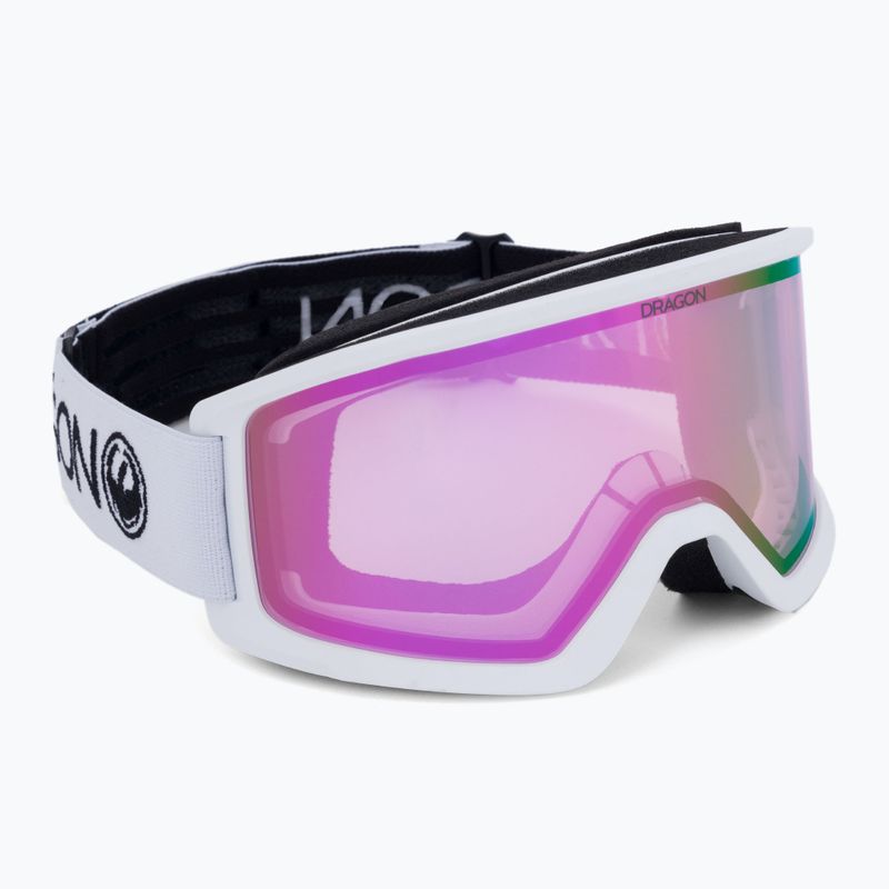 Slidinėjimo akiniai Dragon DX3 OTG white/lumalens pink ion 3