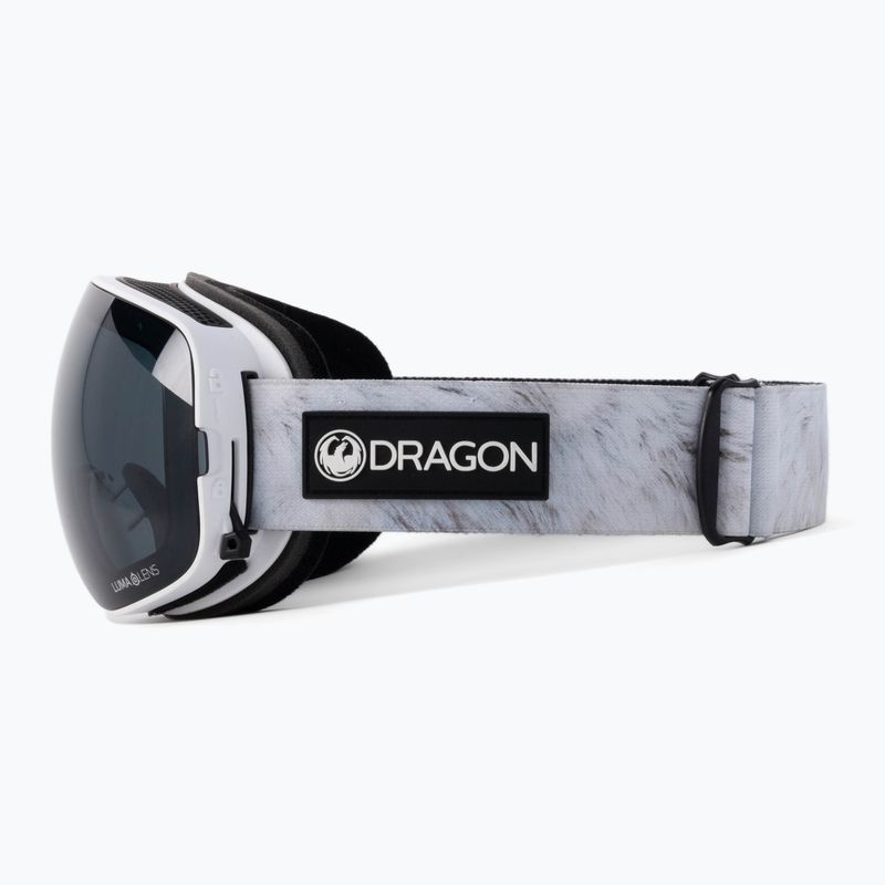 DRAGON X2S žieminiai slidinėjimo akiniai hare/lumalens dark smoke/lumalens rose 40455-109 5