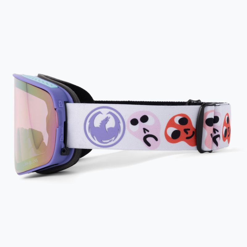DRAGON NFX2 danny davis/lumalens pink ion/lumalens dark smoke slidinėjimo akiniai 40458-109 5