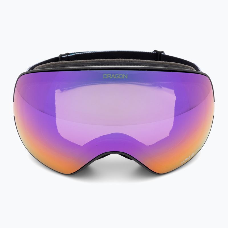 DRAGON X2S black pearl/lumalens purple ion/amber slidinėjimo akiniai 3