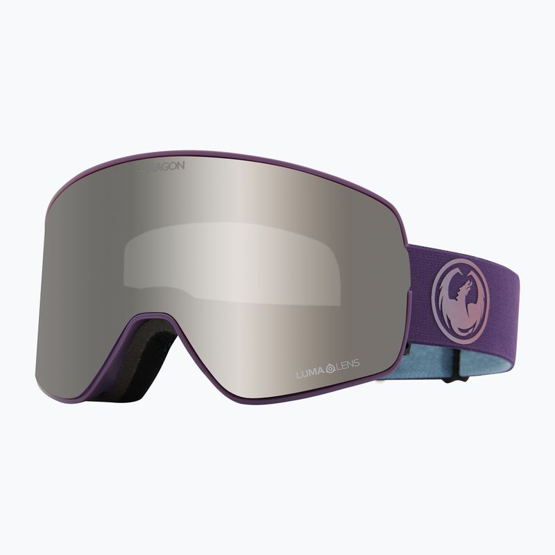 Slidinėjimo akiniai DRAGON NFX2 deep plum/lumalens silver ion+lumalens voilet 6
