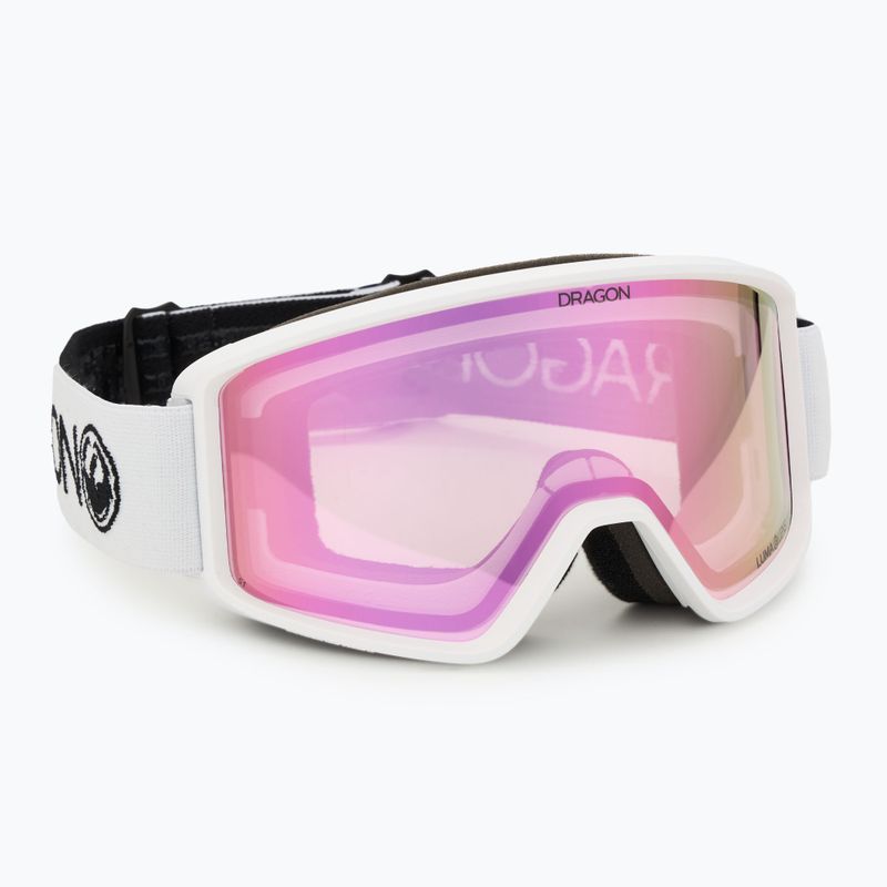 Slidinėjimo akiniai DRAGON DXT OTG white/lumalens pink ion
