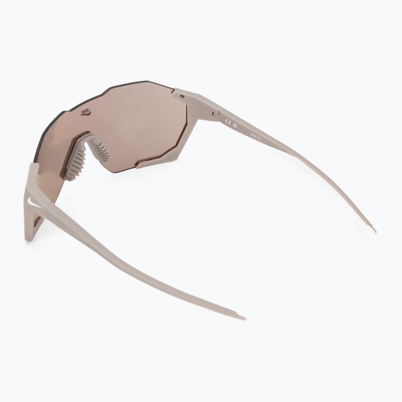 Akiniai nuo saulės Nike Charged Shield matte college grey/gold mirror 2