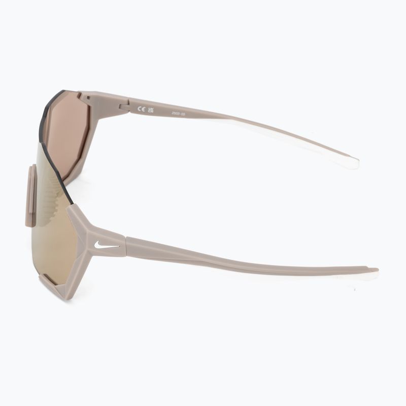 Akiniai nuo saulės Nike Charged Shield matte college grey/gold mirror 4