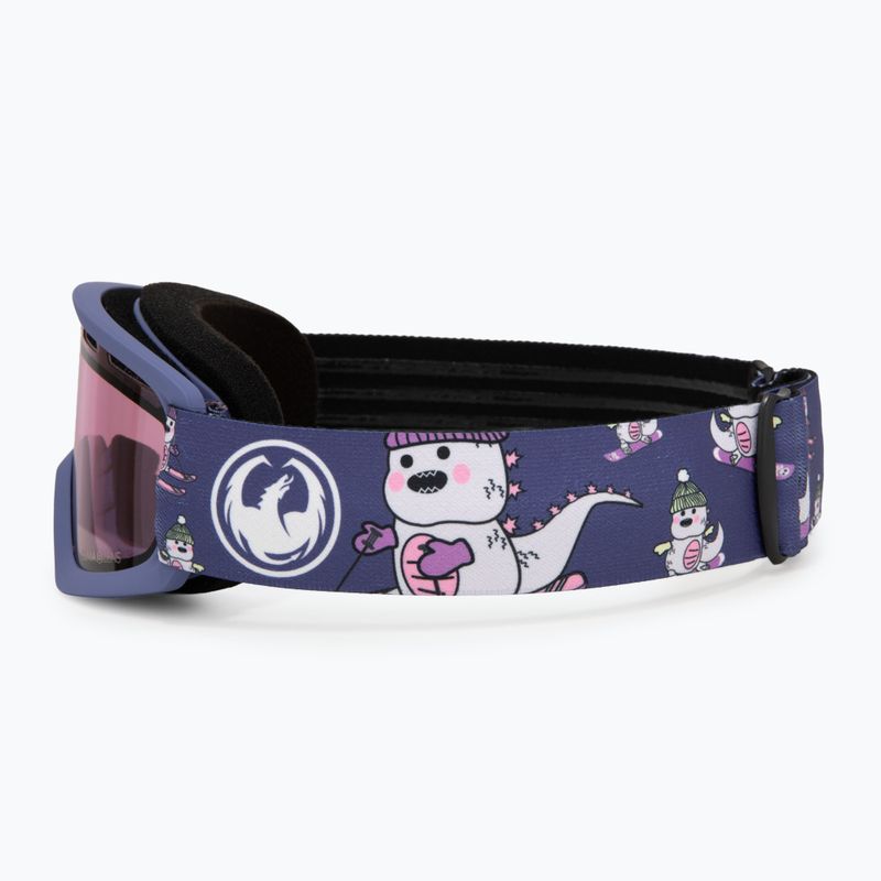 Vaikiški slidinėjimo akiniai Dragon LIL D lil kaiju/lumalens light rose 4