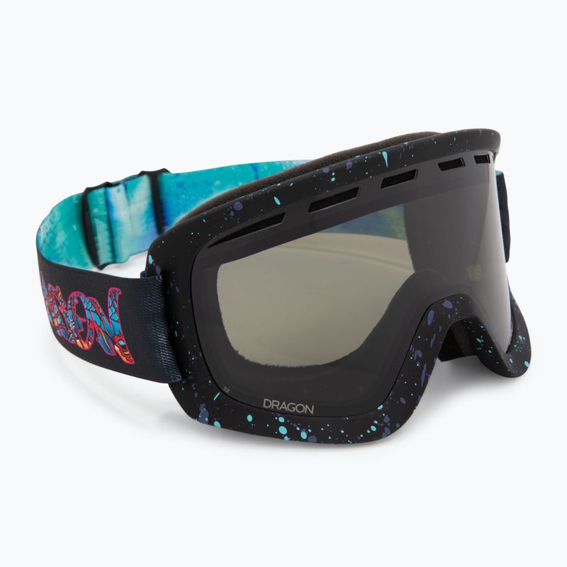 Slidinėjimo akiniai DRAGON D1 OTG rattle can/Lumalens Dark Smoke/Lumalens Flash Blue 2