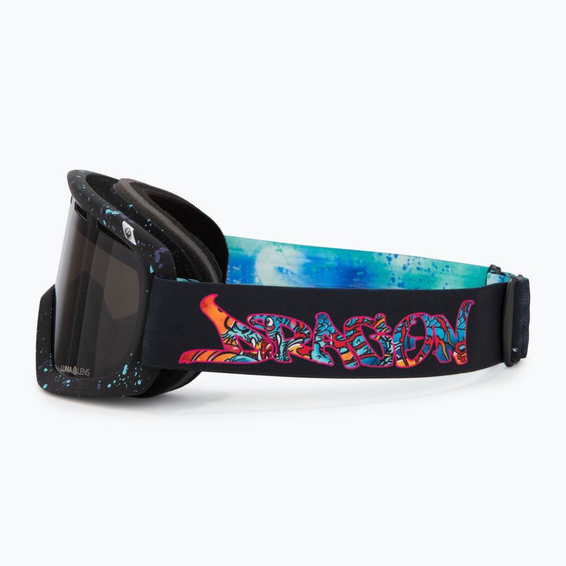 Slidinėjimo akiniai DRAGON D1 OTG rattle can/Lumalens Dark Smoke/Lumalens Flash Blue 5