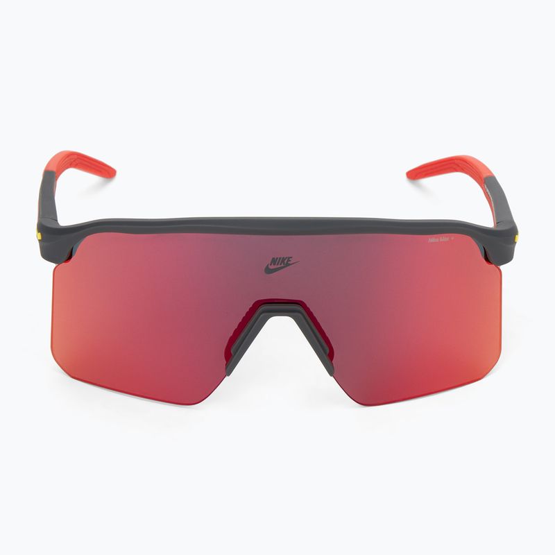 Akiniai nuo saulės Nike Expedition Shield matte dark smoke grey/ red mirror 3