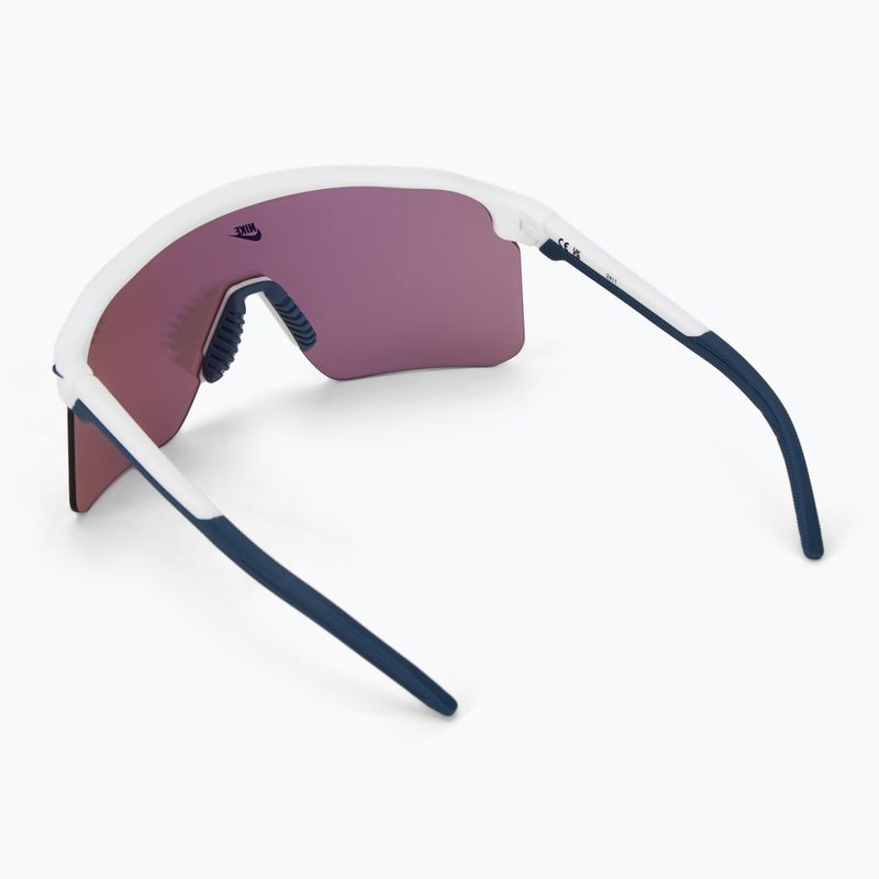 Akiniai nuo saulės Nike Expedition Shield E matte summit white/ road chrome mirror 2